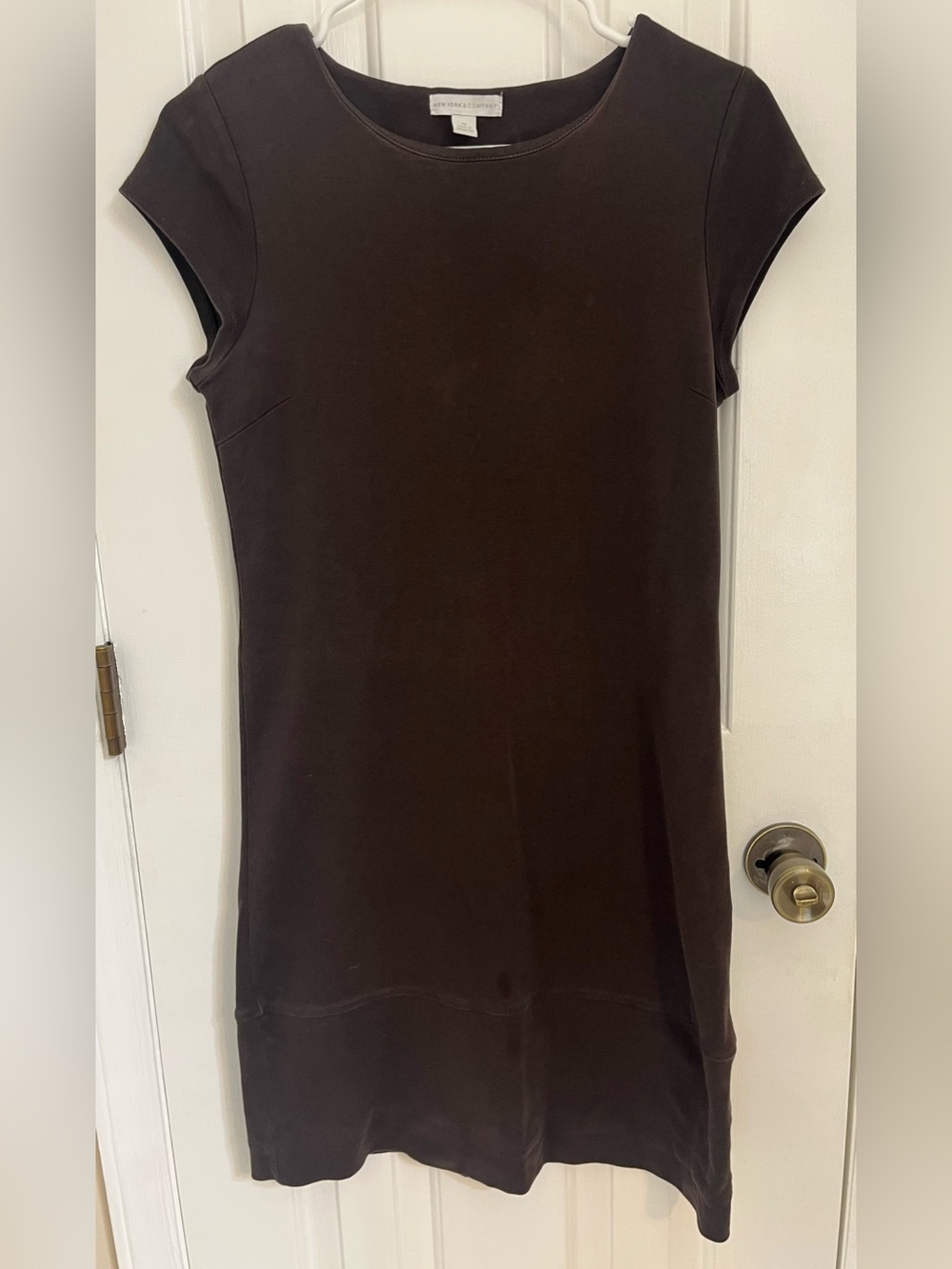 Brown New York & Company Short-Sleeved Dress Size XS